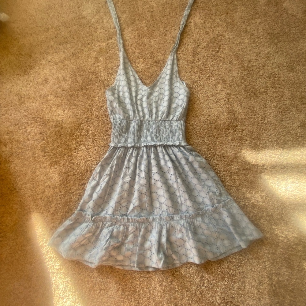 Blue Jessica Simpson cowgirl style dress